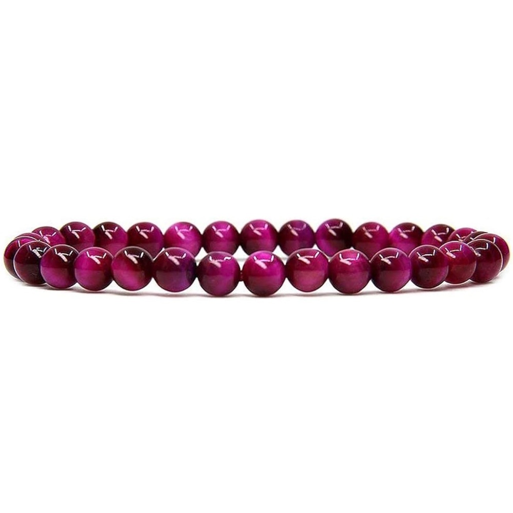 Rose Tigers Eye Crystal Bracelet